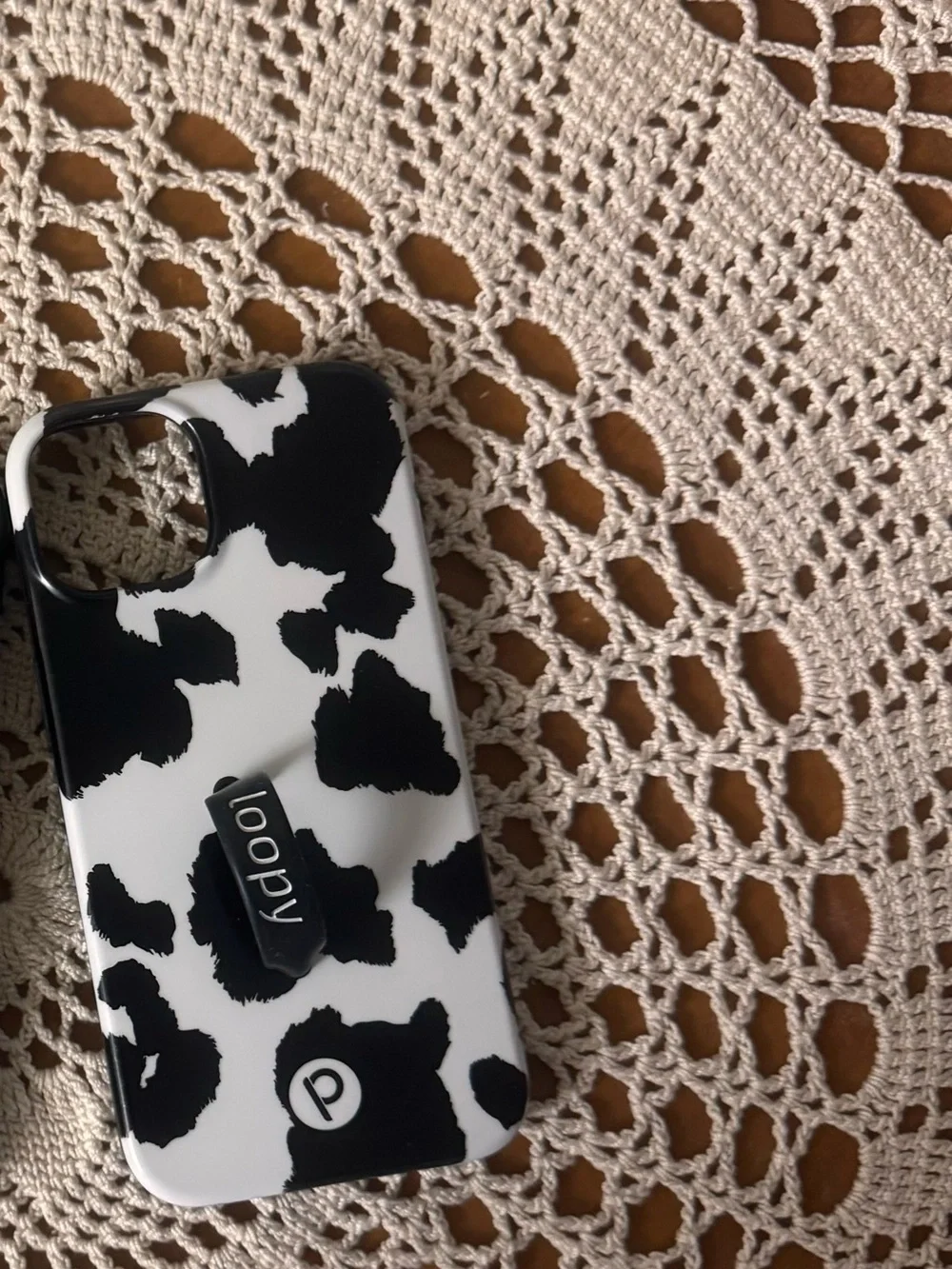 Loopy cow print case iPhone 11/XR